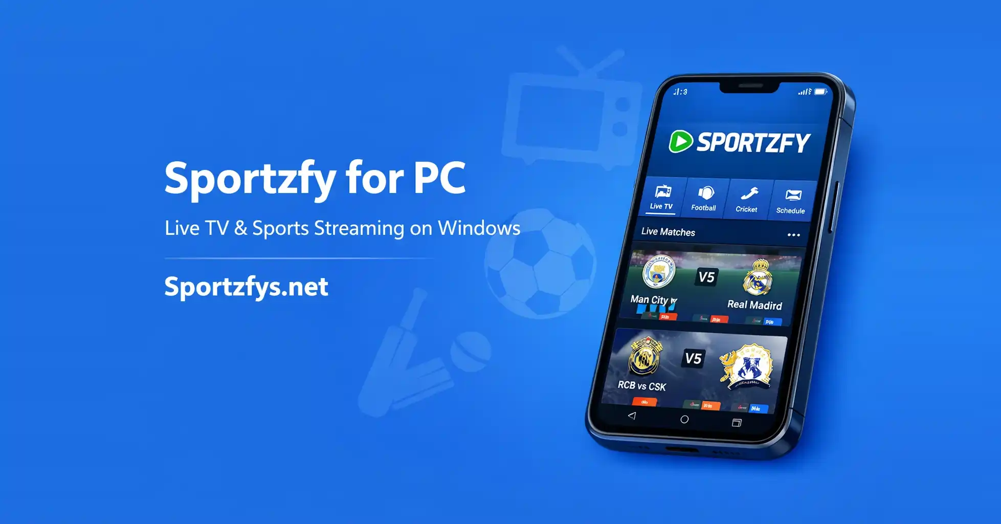 Sportzfy for PC – Live TV & Sports Streaming on Windows